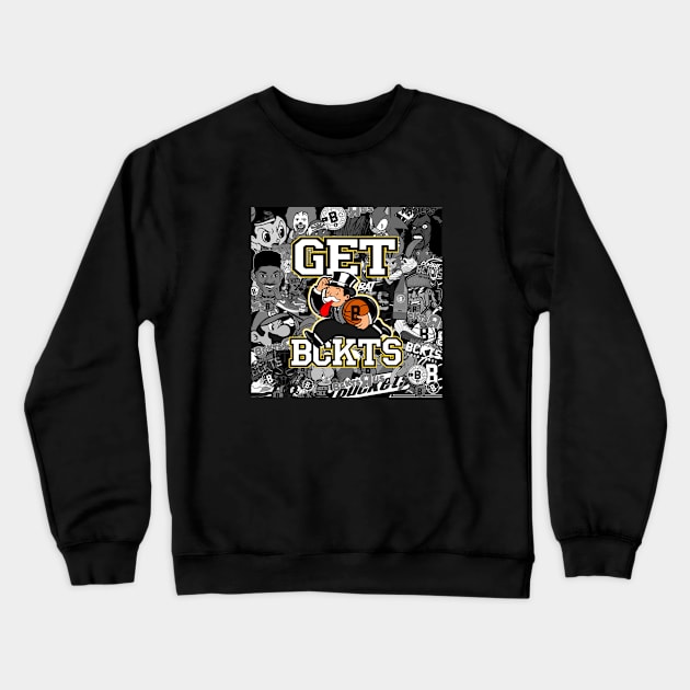 Bckts Cltr Basketball Crewneck Sweatshirt by BucketsCulture